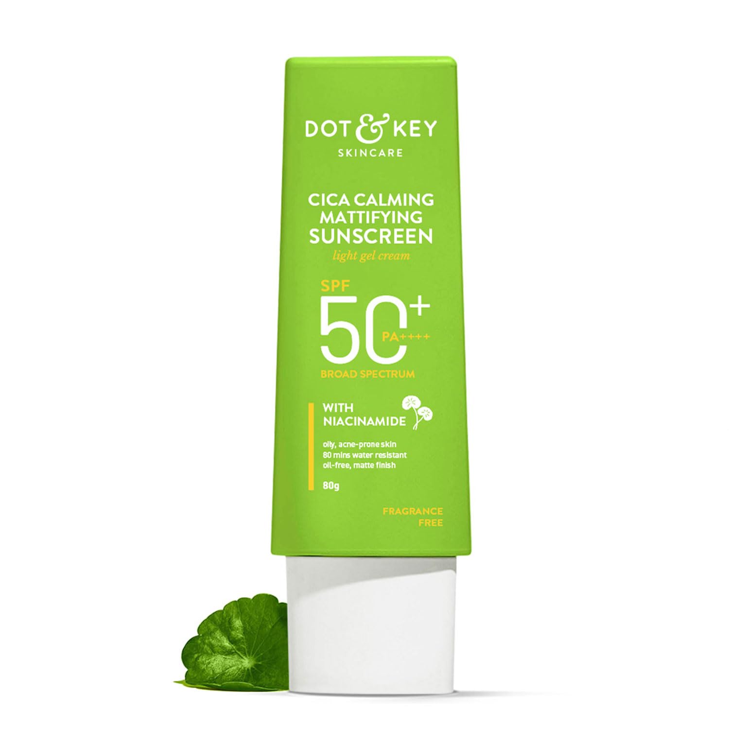 

Dot & Key CICA Calming Mattifying Sunscreen SPF 50 PA++++ For Oily Acne Prone Sensitive Skin 80g