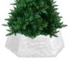 Tree Collar Christmas Soft Plush White Collar Decor Artificial Tree Base Cover Skirt For Holiday Winter Indoor Party School Home
