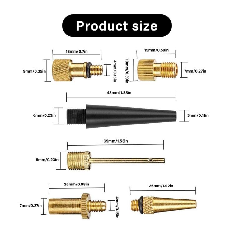 Portables Air Valves Adapters Set Car Tire Air Inflator Pumps Valves Connector Mountain Bike Gym Equipment Tires