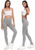 Women's Grey High-waisted Opaque Classic Leggings Moraj L/xl