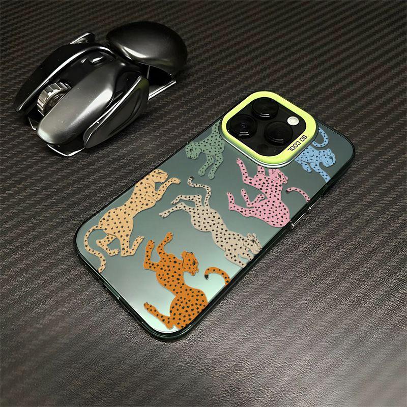 

Colorful Leopard iPhone Case for 16/15/14/13/12/11/Xs Max/Plus iPhone 7P/8P