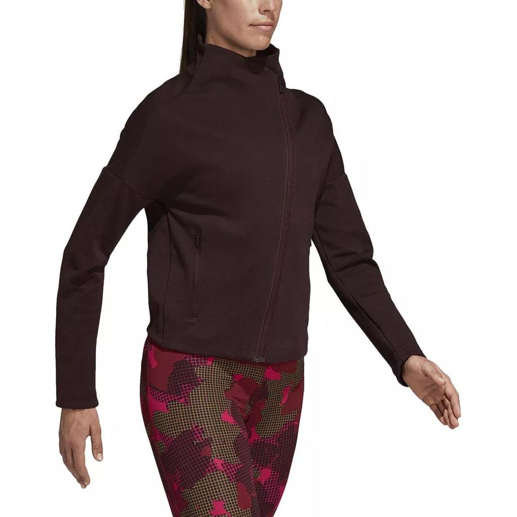 Adidas Stella McCartney Comfortable Soft Solid Color Jacket Women Jackets Night-Red Black CZ8999