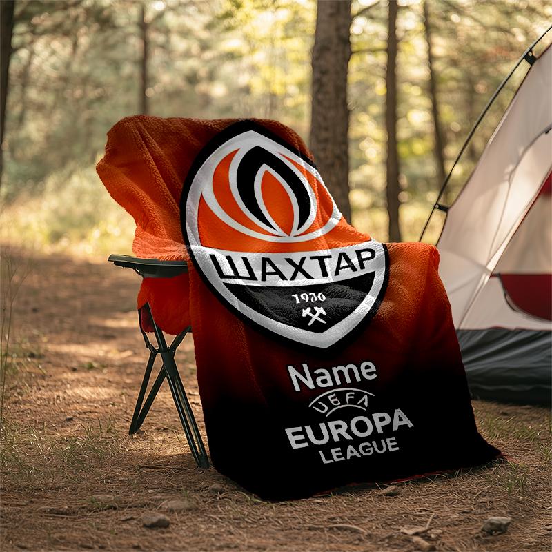 Personalized Custom Name Blanket - FC Shakhtar Donetsk Print Design,Blanket for Sofa,Bed,Travel,Camping - Soft and Warm, Great Gift