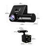 Lifepower Dashcam with 3 Simultaneous Front and Rear Adjustable Front Rear 1080P Loop Ideal for Preventing Aggressive Cameras Recording, Angle,