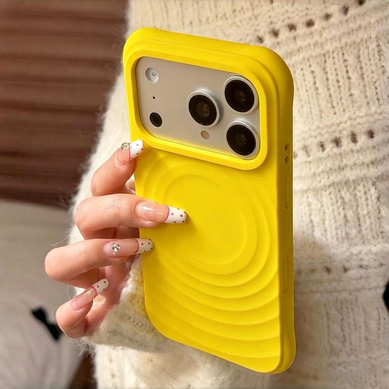 Original Liquid Silicone Water Ripple Magnetic Case For iPhone 17 Air 16 15 14 13 12 11 Pro Max Plus Wireless Charging Cover