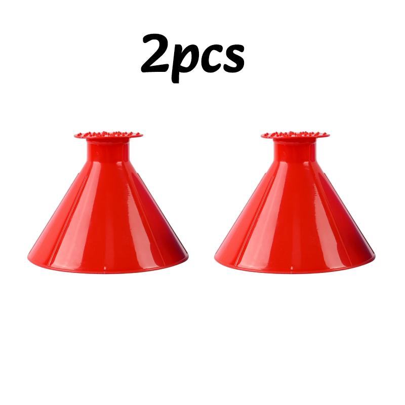 1-4pc Car Snow Removal Shovel Car Window Windshield Magic Ice Scraper Winter Essential Snow Remover Deicer Cone Tool Oil Funnel