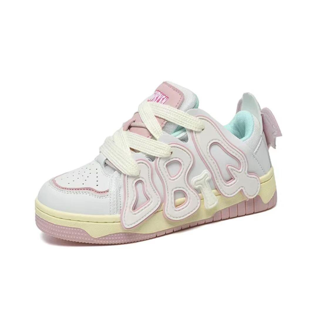 

2024 Новые женские кроссовки Модная универсальная повседневная обувь Удобная и милая женская обувь Дизайнерские кроссовки для женщин 40 белый