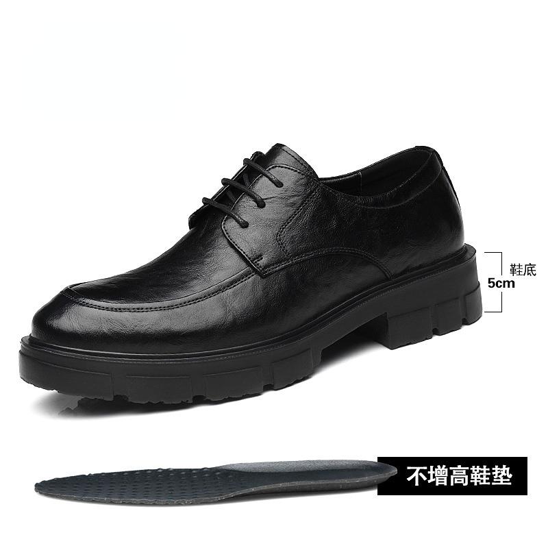 

Модная обувь на каблуке 5 8 10 см Мужская модная повседневная из коровьей кожи Мужская модельная обувь Британская дышащая Жених Платформа Свадебная обувь Мужская 37