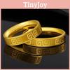 Gold Plated Luxurious Vietnamese Ring Stylish Retro Pattern Unisex Design For Celebrations Special