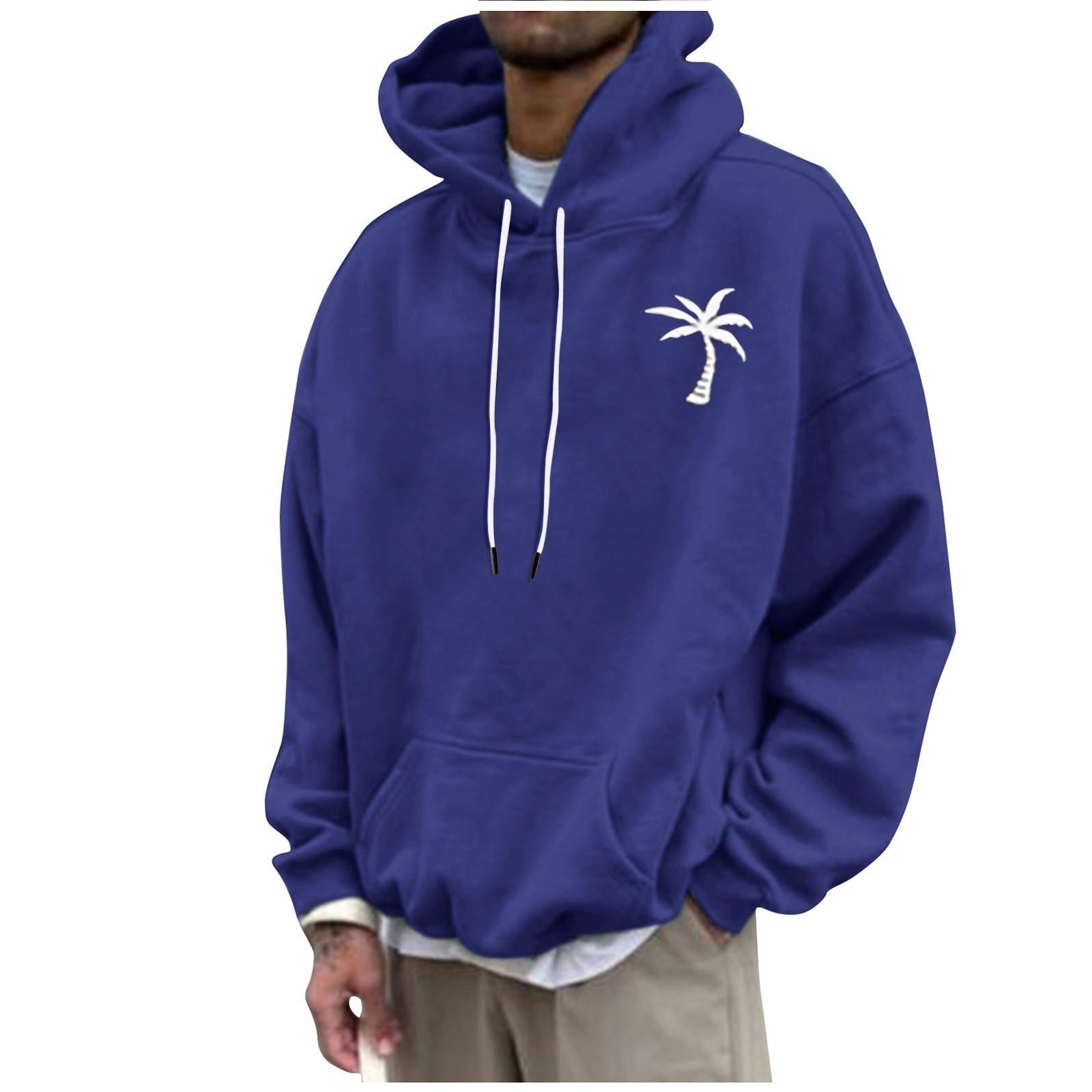 Мужская модная свободная мужская и женская толстовка с капюшоном с длинным рукавом — фото 4