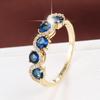 French Luxury Zirconia-Inlaid Pure Copper Women's Ring