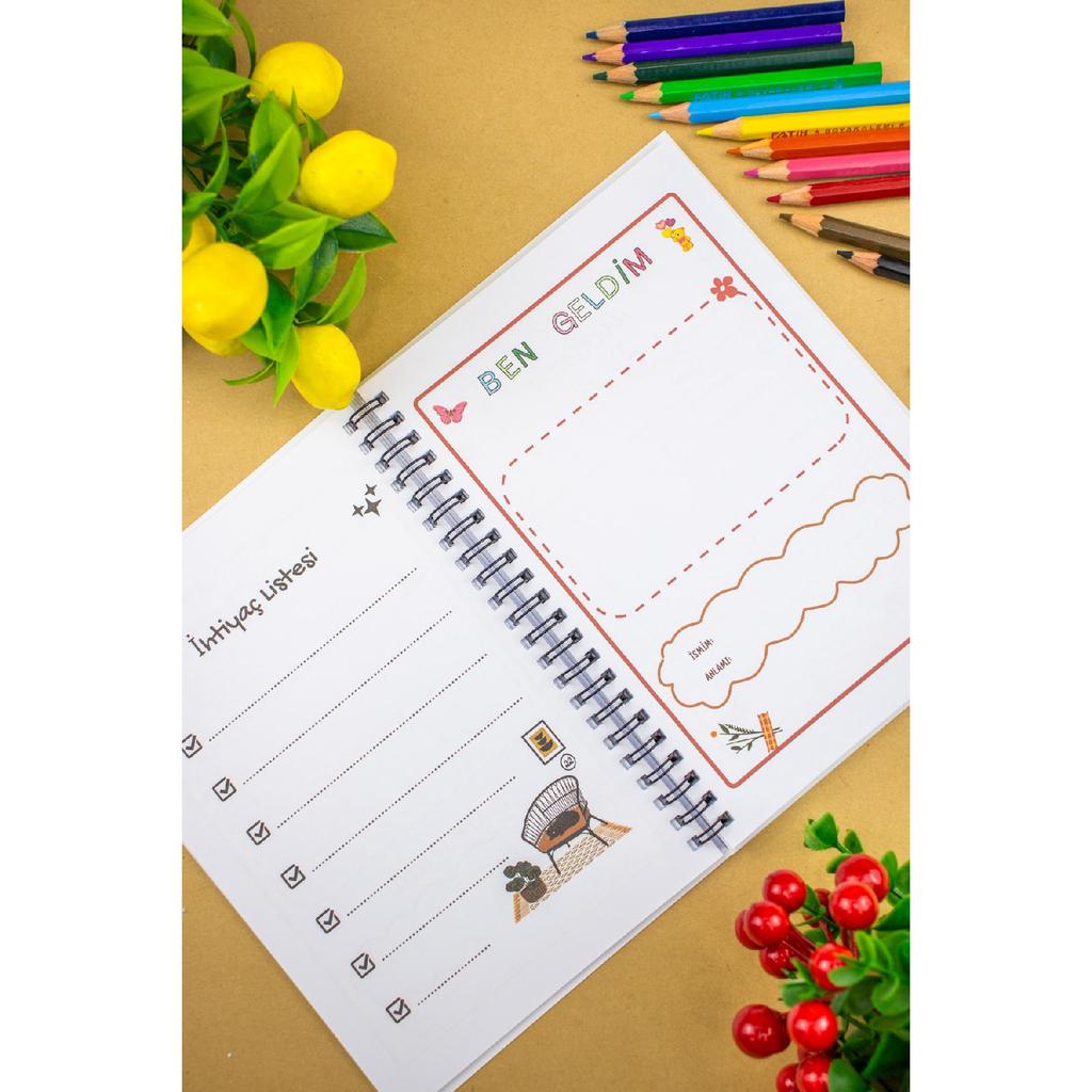 Schwangerschafts- und Mutter-Baby-Tagebuch 14x20 cm Design Tägliches Notizbuch, (Haupt- und USAQ)