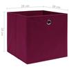 VidaXL Storage Boxes 4 Pcs Non-woven Fabric 28x28x28 Cm Dark Red