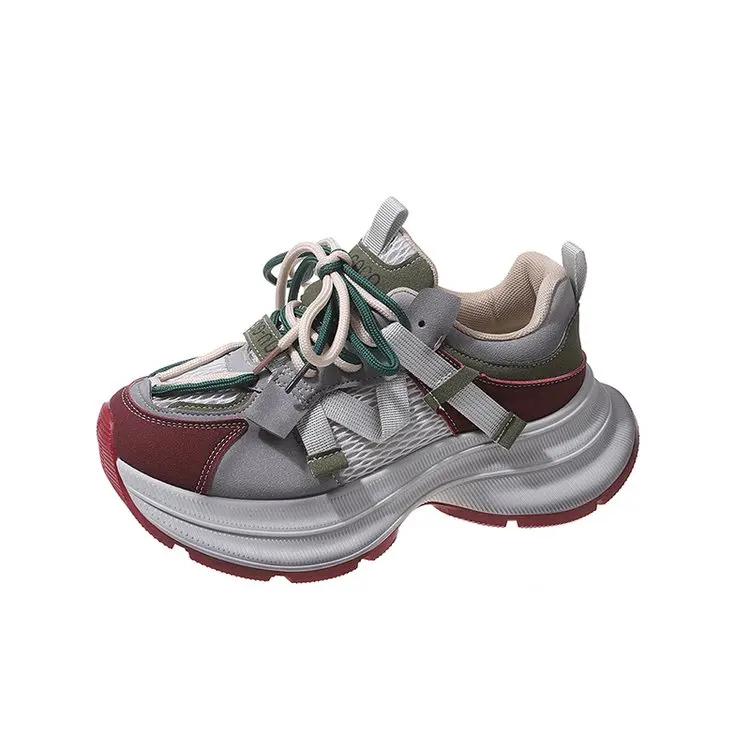 

Fashion Women Shoes Women Platform Casual Sneakers Autumn New Running Shoes Lace-up Designer Fad Sports Shoes Non Slip 35