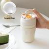 Portable Ceramic Lined Dual-Drink Insulated Mug