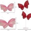 50cm Big Size Wedding Butterfly Ornament Large Simulation Hanging Gauze Butterfly  Wedding Scene