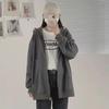 Autumn Women's Zippered Apricot Sweater Jacket - Casual Sports Style