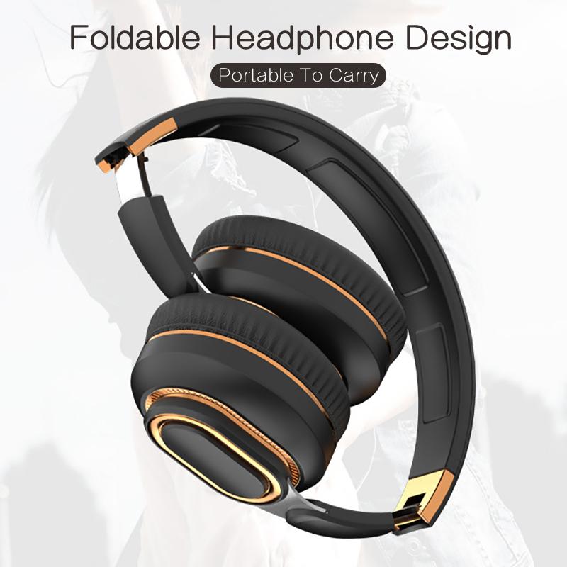 Wireless Headphone 16 Hours Calling Time Headset Large Capacity HiFi Subwoofer Bass With HD Mic CVC Noise Cancel Earphones