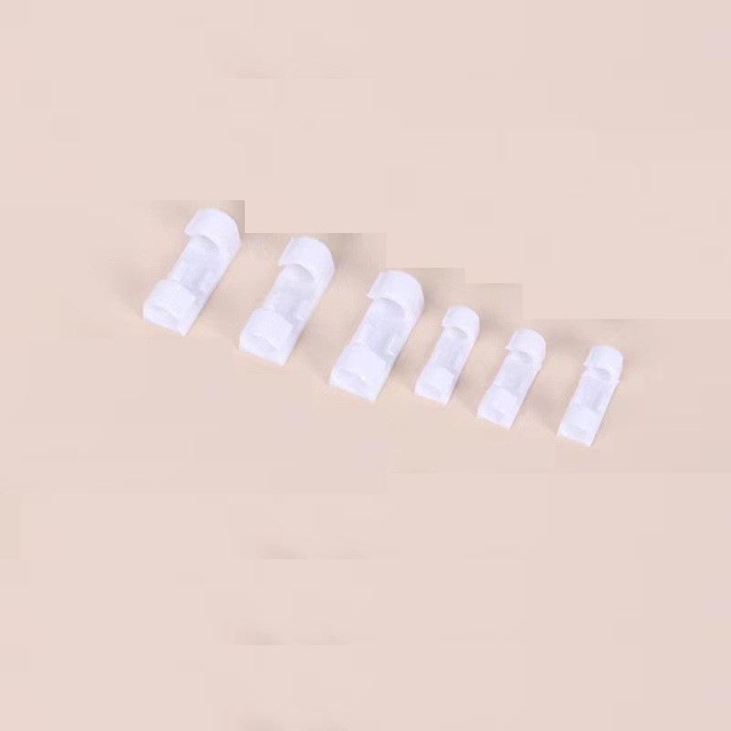 

Самоклеючі кліпси-органайзери для кабелів: Настінні наліпки без слідів для зберігання та прокладання дротів Medium 20 pcs/pack білий