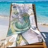 Game Genshin Impact Zibai Towel Sports Quick Dry Travel Camping Gear Sandproof Soft Light Large Beach Towel