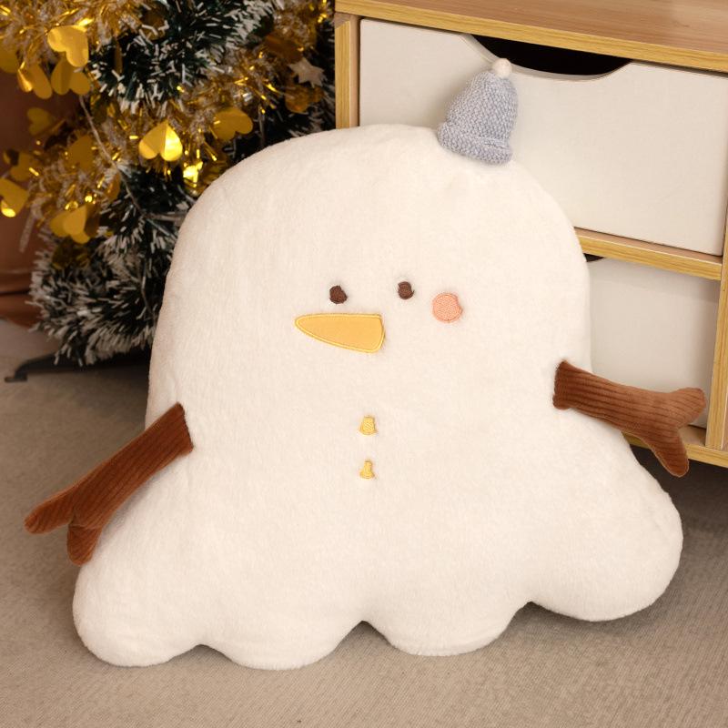 Santa Claus and Snowman Plush Pillow Toy - Cute Reindeer Doll Gift for Boys and Girls
