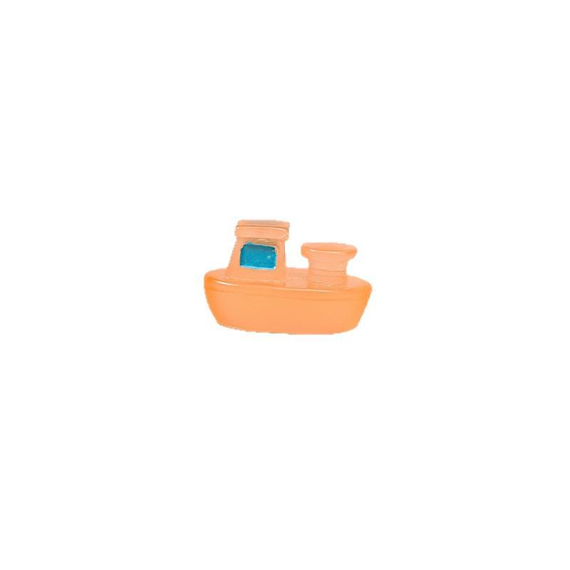 Cute Night-luminous Single-layer Cruise Ship Garden Ornaments, Cartoon Transparent Ship Resin Accessories