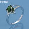 Bague en Zircon AAA Vert en Argent Sterling 925