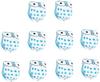 STOBAZA Owl Ceramic Beads 10Pcs Lightweight DIY Bracelet Necklace Jewelry Making Supplies