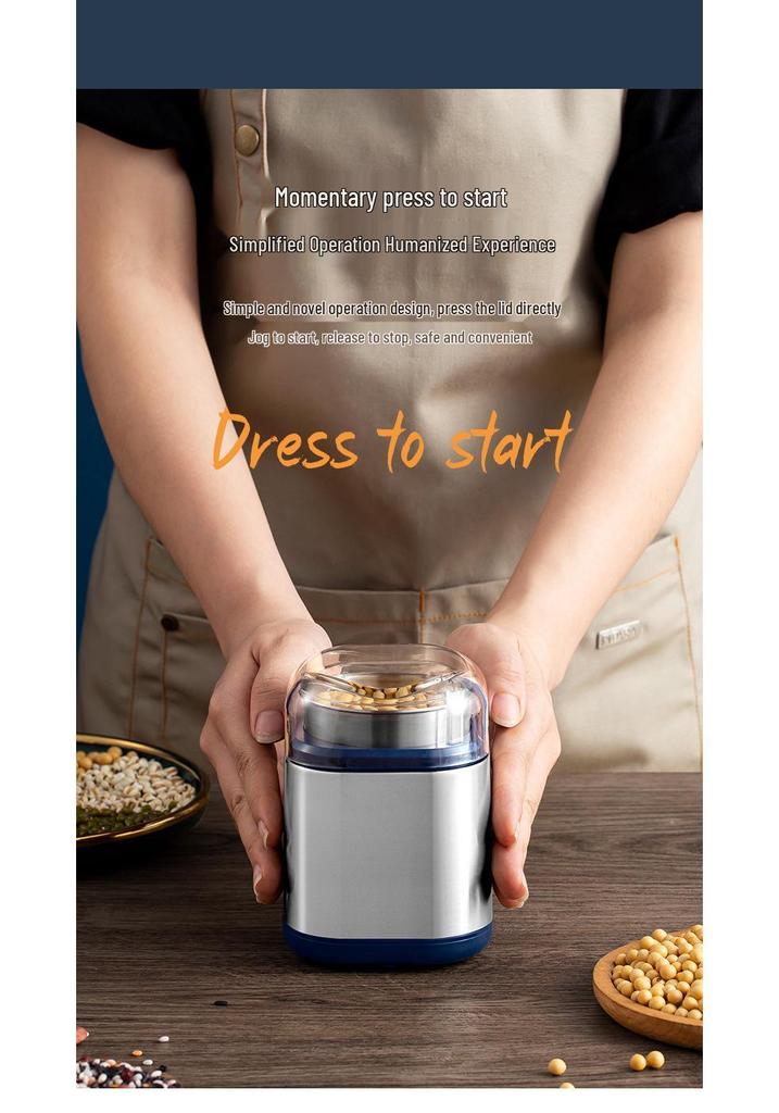 Electric Coffee Bean and Grain Pulverizer - Dry Grinder and Blender for Cereals and Spices