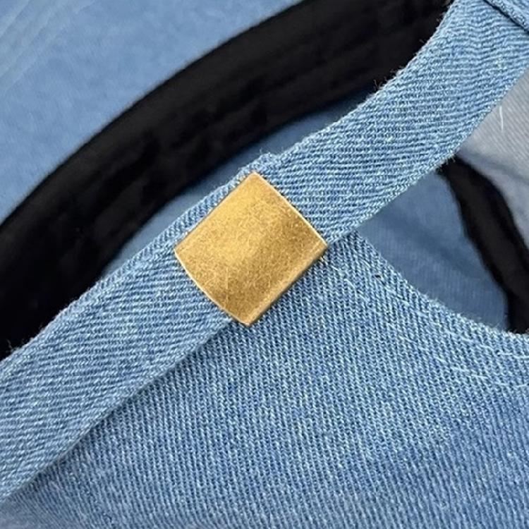 Grunge-Hut für Damen, verstellbarer Riemen, Used-Look-Trucker-Cap mit Hundeohren und Metallringen, Punk-Kopfbedeckung für Musikfestivals