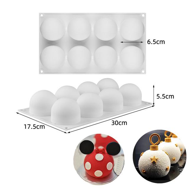 Silikonform Bakverk 3D Tårta Design Mini Cupcake Mousse Muffin Hjärta Bubbla Fyrkantig Bakform