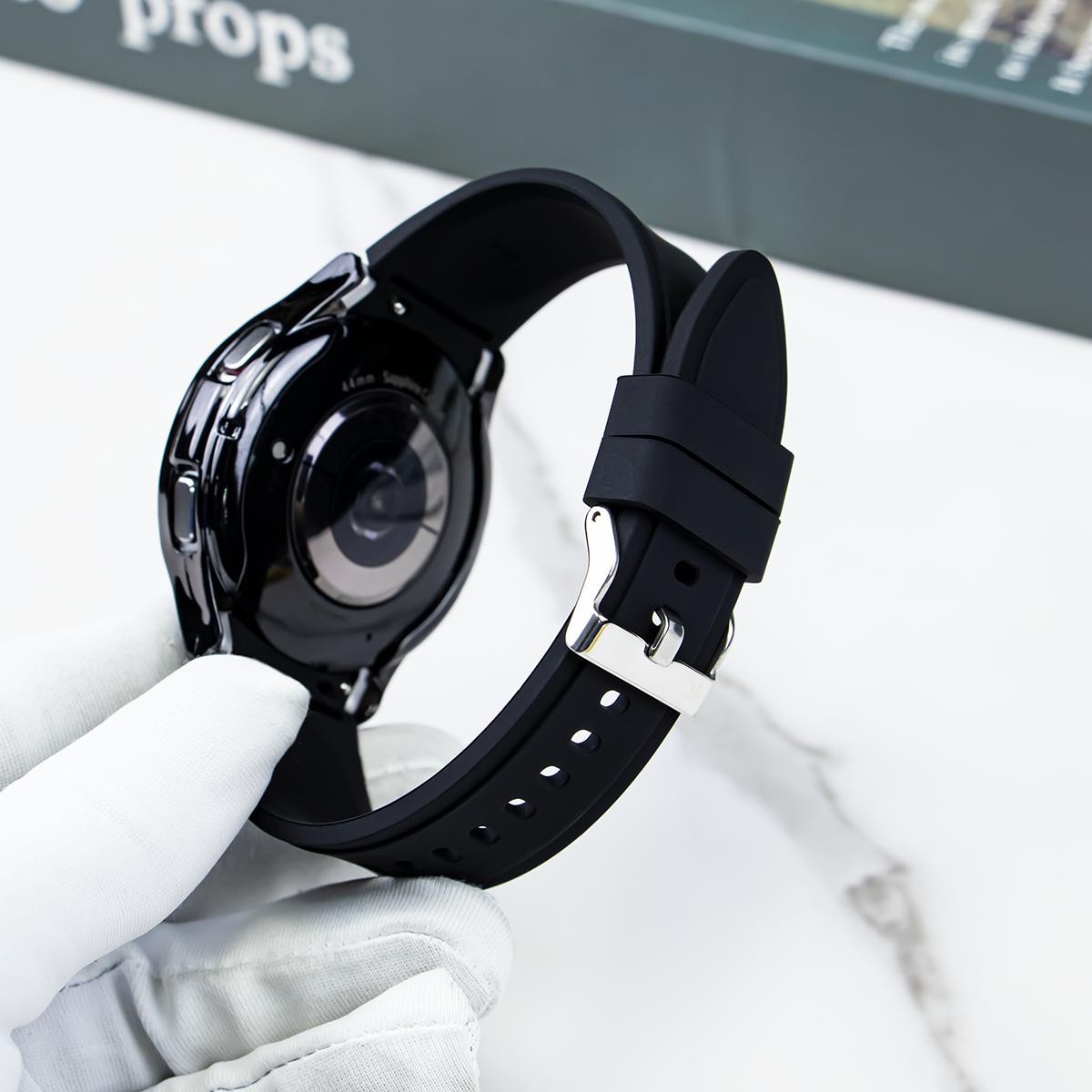 

Класичний ремінець для Samsung Galaxy Watch 4 classic 46mm 42mm 6 43mm 47mm 5 pro 45mm Silicone Bracelet correa Galaxy Watch 4 44mm 40mm band 20mm