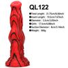 MoDi Redblack Silicone Monster Dildos Fantasy  Dildo with  Thick Anal Penis with Strong Suction Cup Sex Toys for Women