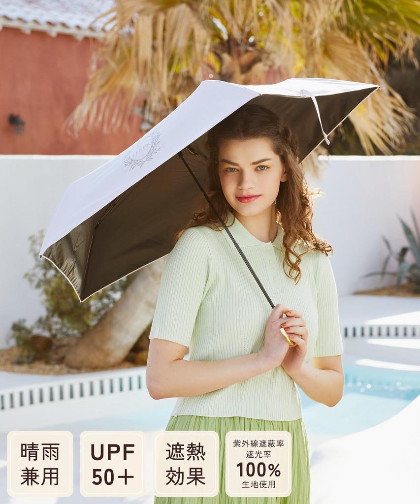 Maison de Fleur Folding Umbrella with Light Blocking and UV 08000607800 Women's Protection, Pink,