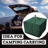 Square Cushion Storage Bag, Waterproof Protective Cover with Zipper and Handle, Garden Furniture, Seat Suitcase