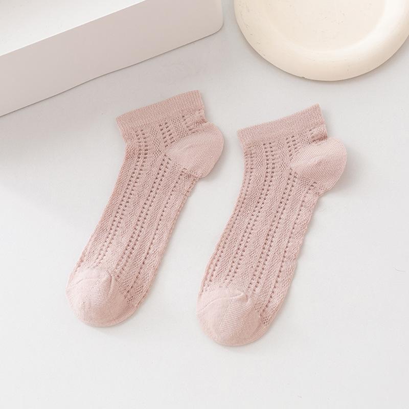 

Дышащие женские носки из сетки с низким вырезом - Весенне-летние повседневные хлопковые носки конфетных цветов One Size