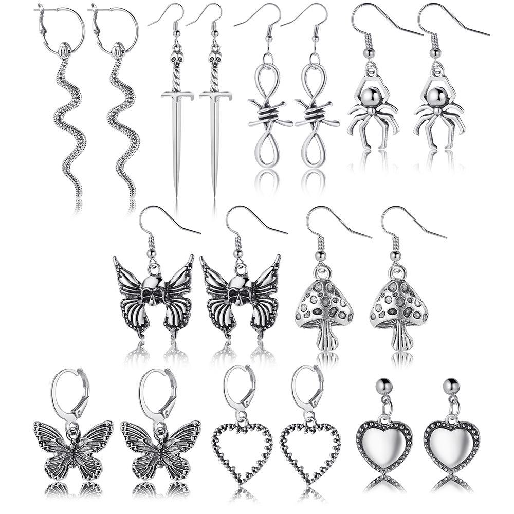 Women's Tassel and Pearl Crystal Stud Earring Set