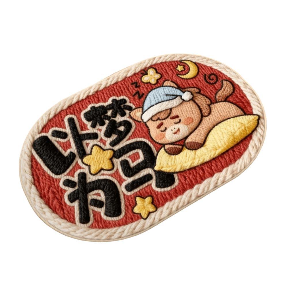 Cute Horse Pattern New Year Door Mat Red Non-slip Door Carpet Quick Dry Soft Bath Mat for Floor Protection