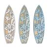 Wooden Surfboard Wall Hanging Decor Coastal Beach Hollow Surfboard Wall Art for Summer Tropical Bedroom Living Room Decoration