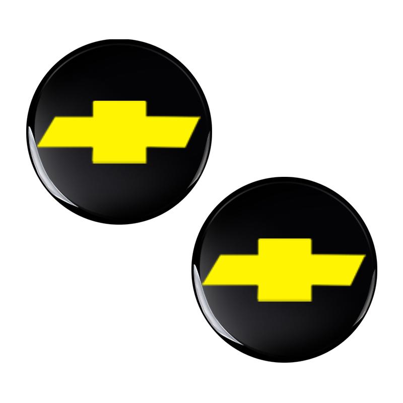 3D Metal Car Key Sticker Logo Emblem Logo/Steering Wheel Badge Stickers For Chevrolet Silverado Malibu Cruze Blazer Spark Aveo