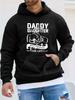 Father-Daughter Best Friends Themed Print Unisex Baseball Stand Collar Zipper Trendy Versatile Streetwear Print Casual Sport Outdoor Unisex Hoodie Lon