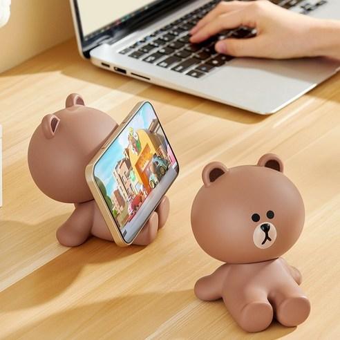 LINE FRIENDS Brown Character Desktop Phone & Tablet Stand