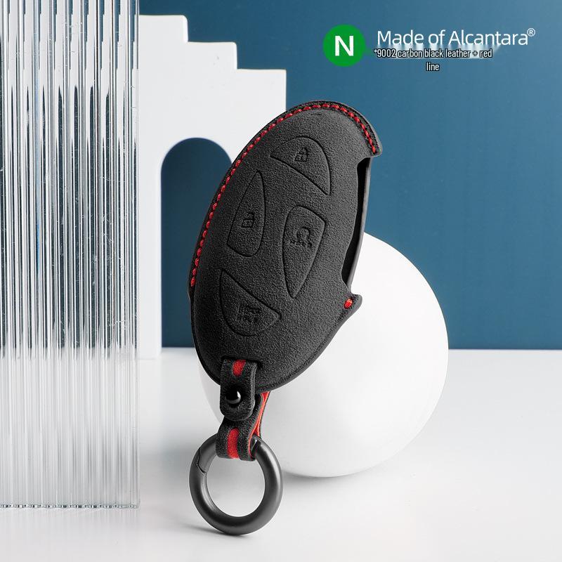 Alcantara Suede 3D Key Cover for Hyundai ix35, Elantra, Mistra, Yuedong