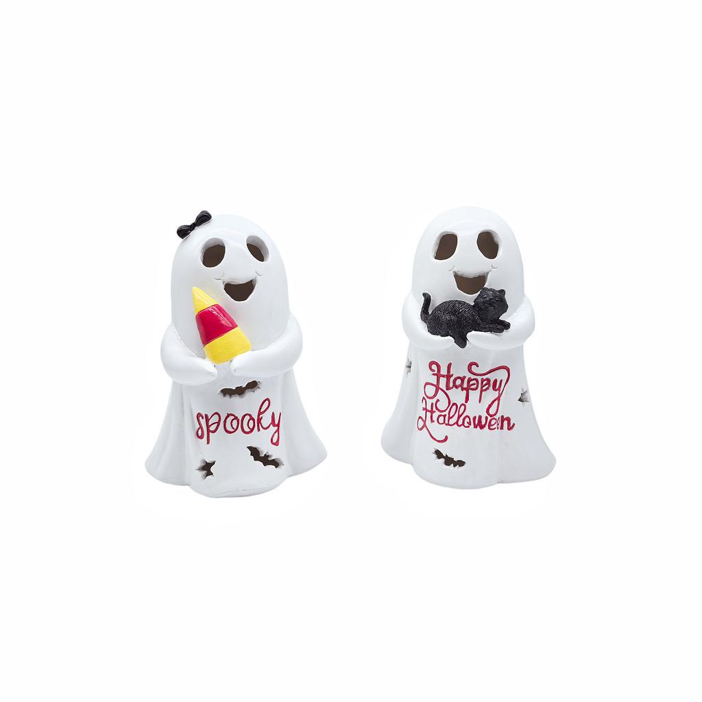 Halloween cute white ghost party ornament tabletop ornament study decoration resin crafts small ornament