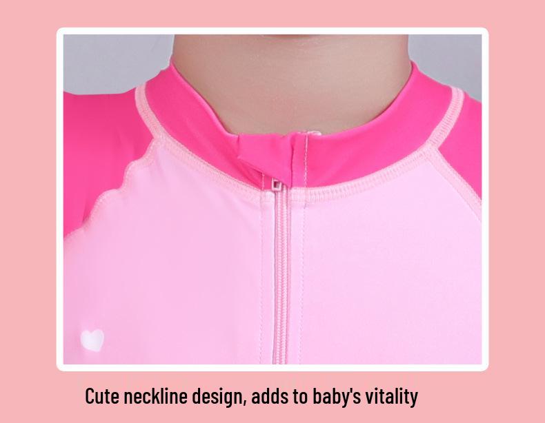 Korean Style Princess One-Piece Cartoon Swimsuit for Girls (Customizable)