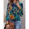 Womens Round Neck 3D Dinosaur Print Tee - Casual Fit 7/8 Sleeve 2025