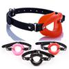 Lederband Gummilippen O-Ring Mundknebel BDSM Bondage Blow Job Fetisch Unterwerfung Erwachsene Sexspielzeuge für Frauen Sexprodukte