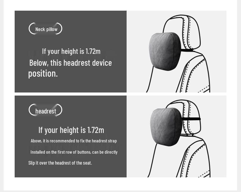 Poduszka zagłówka i podparcia lędźwiowego w stylu Mercedes-Maybach do E-Class/GLC/GLE/GLS