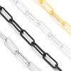 5Yards/Roll 12x4mm Paperclip Iron Chain Metal Bulk Link Chains For Jewelry Making DIY Necklace Bracelets Accessories Wholesale