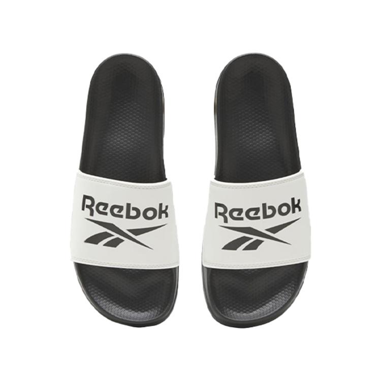 Reebok Rbk Fulgere Slide Non-Slip Durable Rubber Sole Slide Sandals Men Sandals Black White HR0390